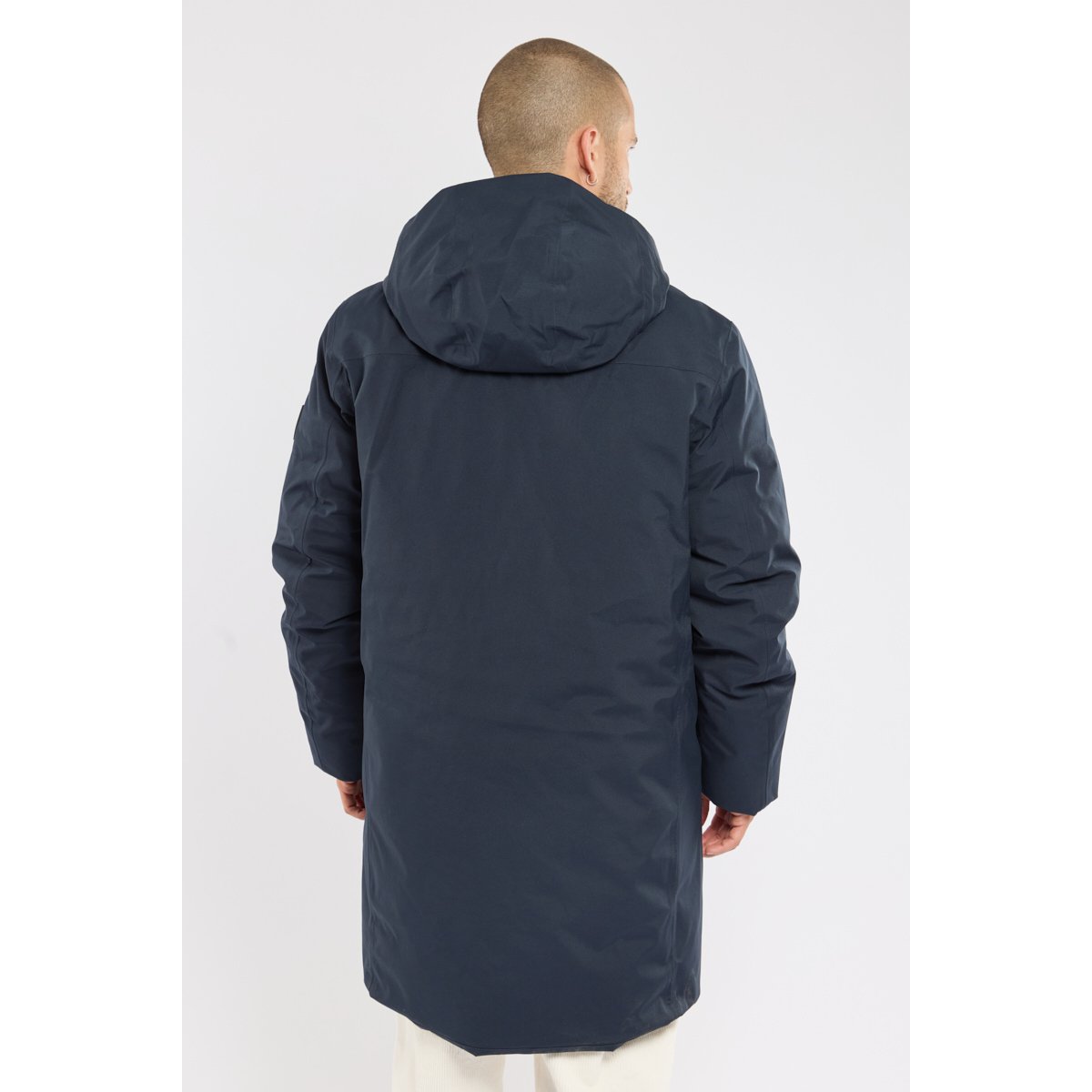 Parka longue en polyester recyclé HUXLEY navy, BERMUDES