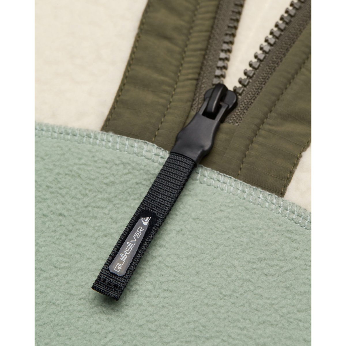 Polaire sherpa demi-zip OCEAN VIEW MIX vert grape leaf, QUIKSILVER
