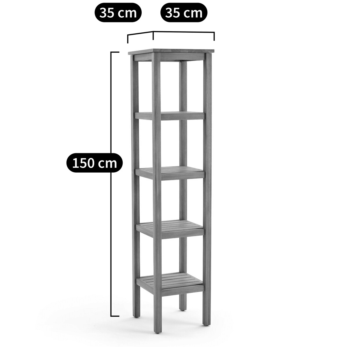 Columna para baño MERCURE, de acacia acacia, LA REDOUTE INTERIEURS