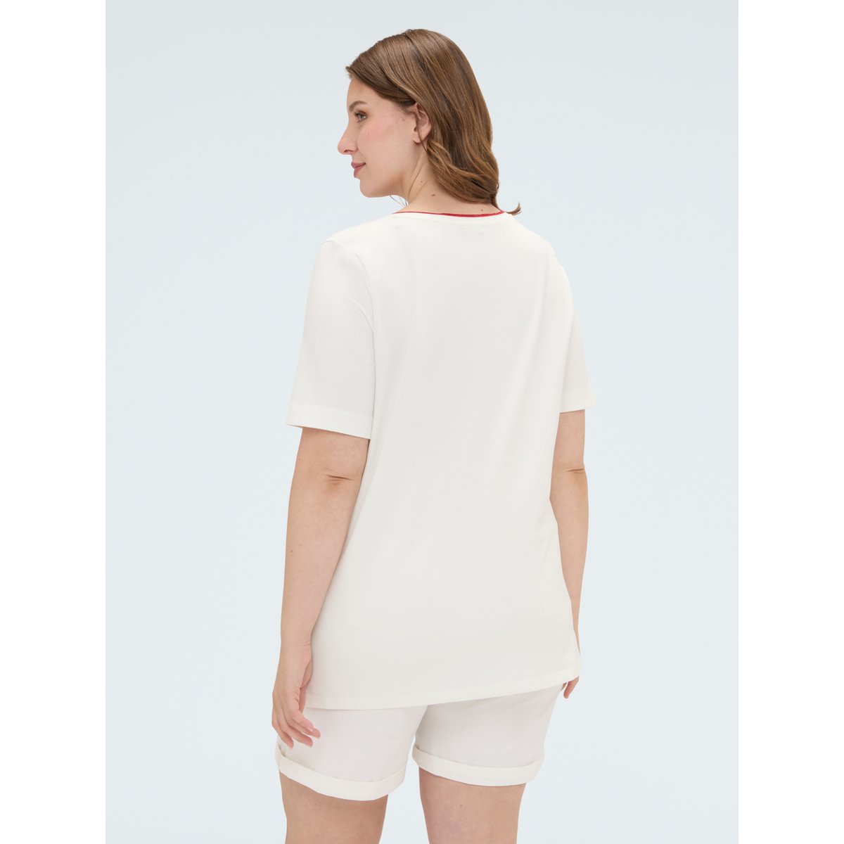 T-shirt avec imprimé et lettrage blanc, FIORELLA RUBINO