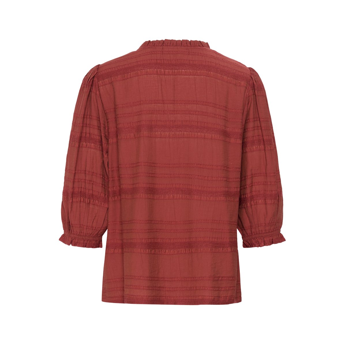 Blouse à manches courtes marron brandy snifter, CREAM