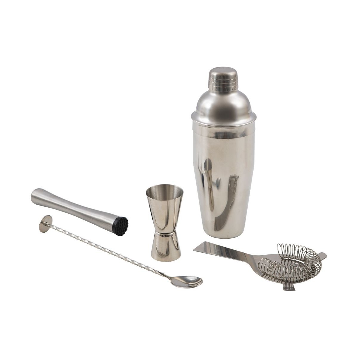 Set à cocktail cobbler 5 pièces en inox couleur unique, POINT VIRGULE