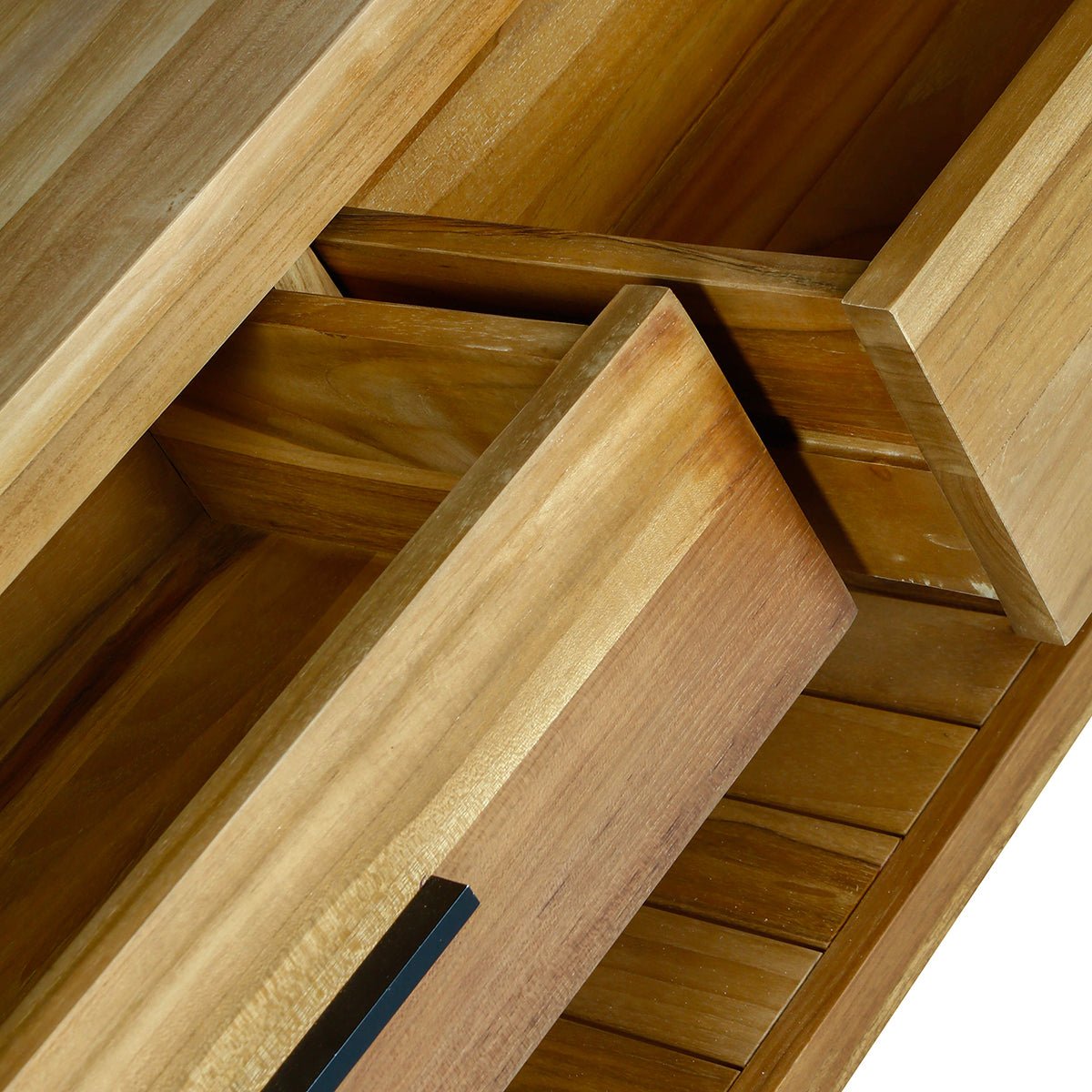 Meuble de salle de bain en teck massif 135 cm  MARLI naturel, BERAH GETAH