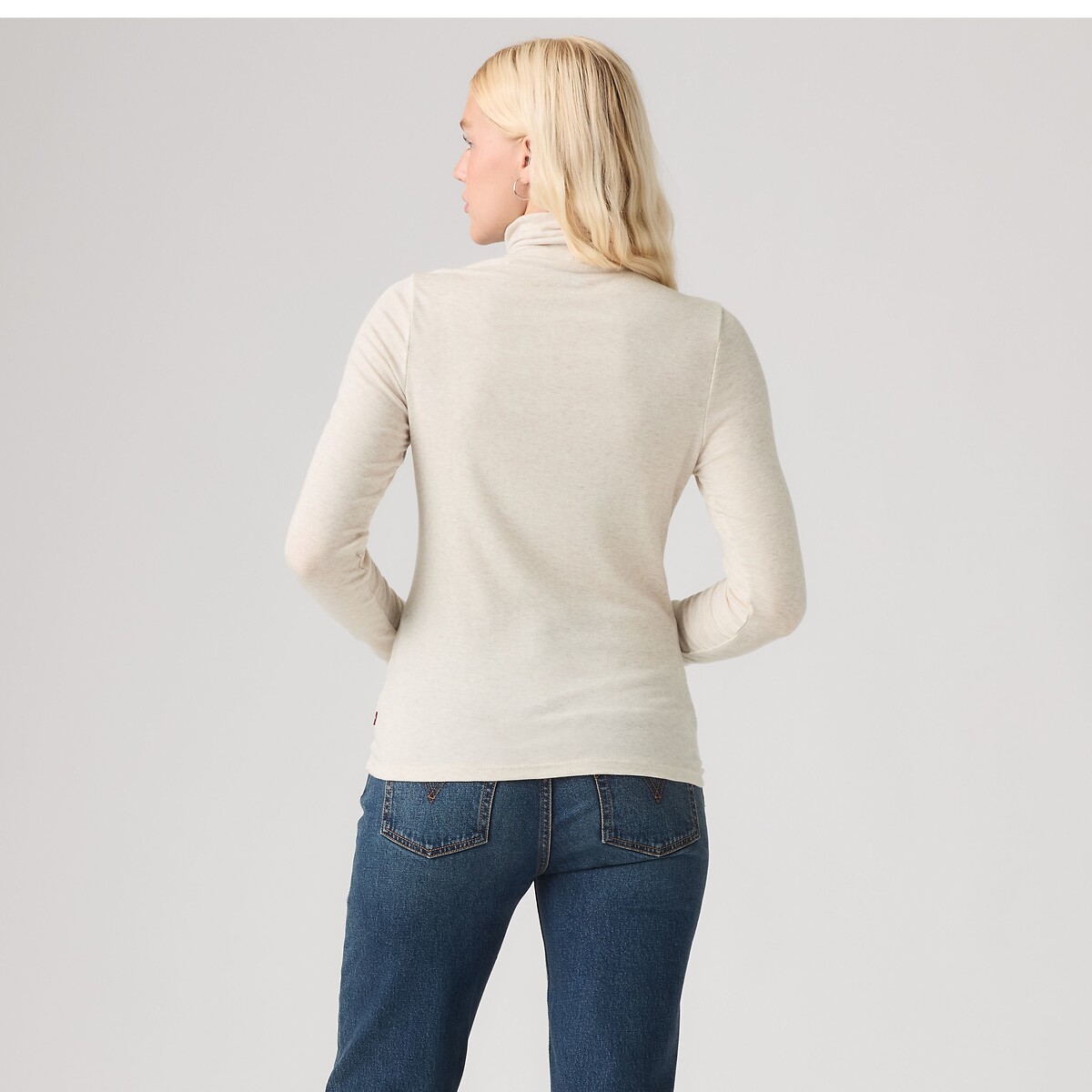 T-shirt col roulé manches longues avoine, LEVI'S