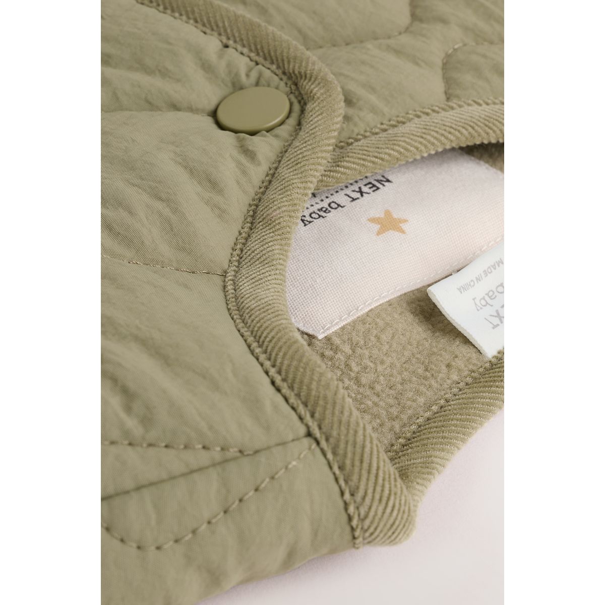 Veste bébé matelassée en nylon vert kaki, NEXT