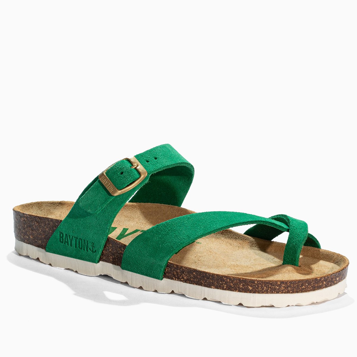Tongs DIANE vert, BAYTON