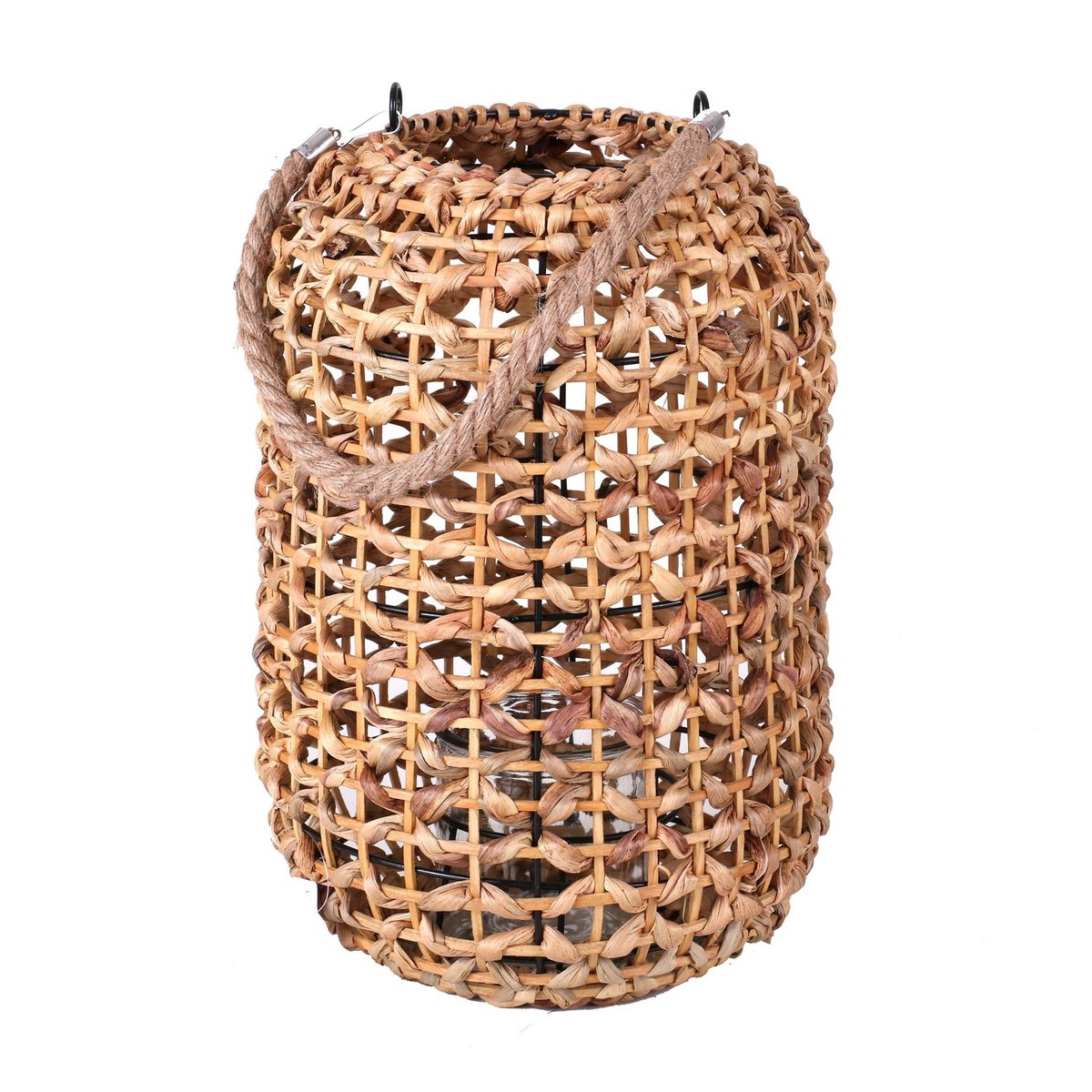 Lanterne décorative en rotin avec anse NATURAL LIVING beige, URBAN LIVING