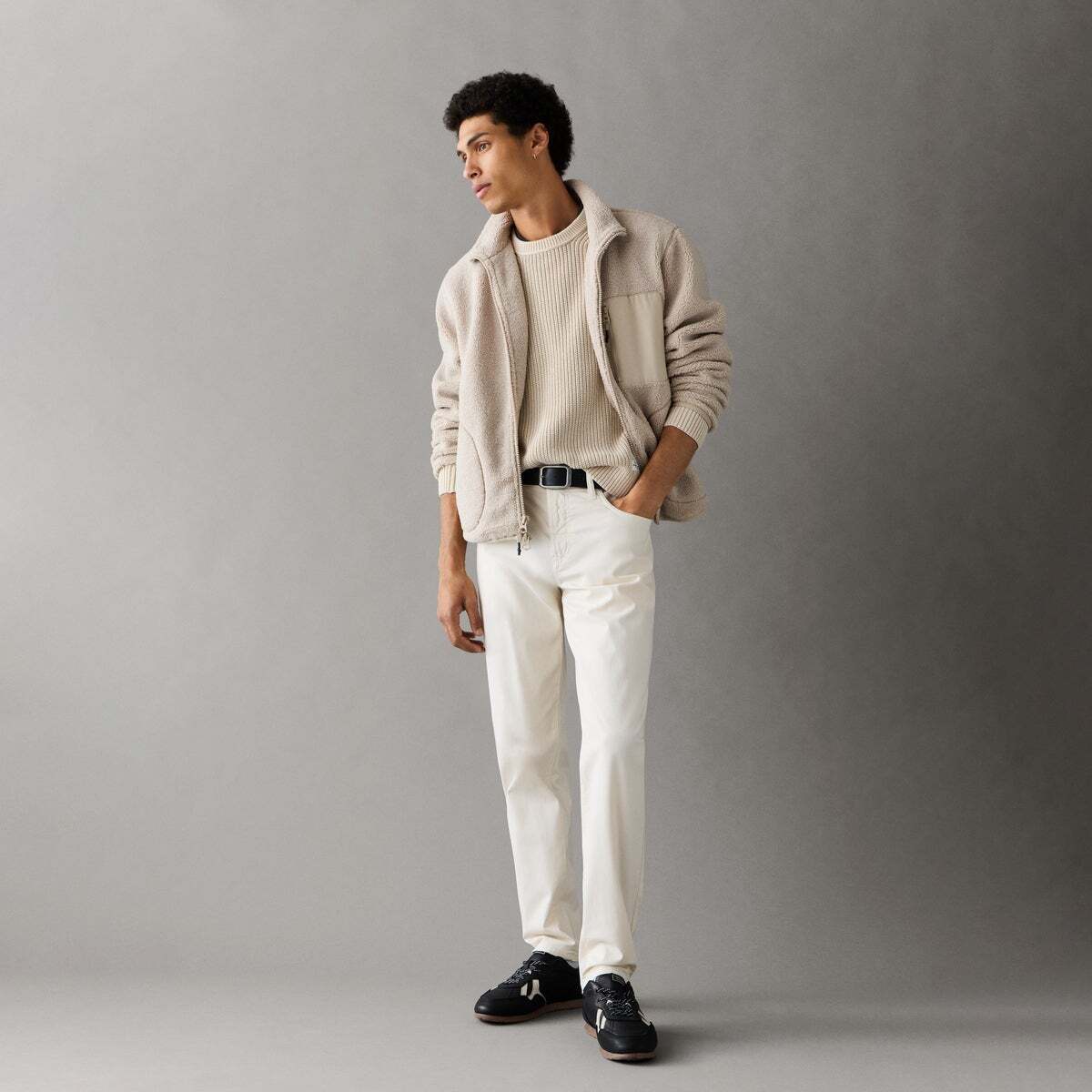 Pantalon Coupe Tapered 5 Poches blanc ivoire, PEPE JEANS