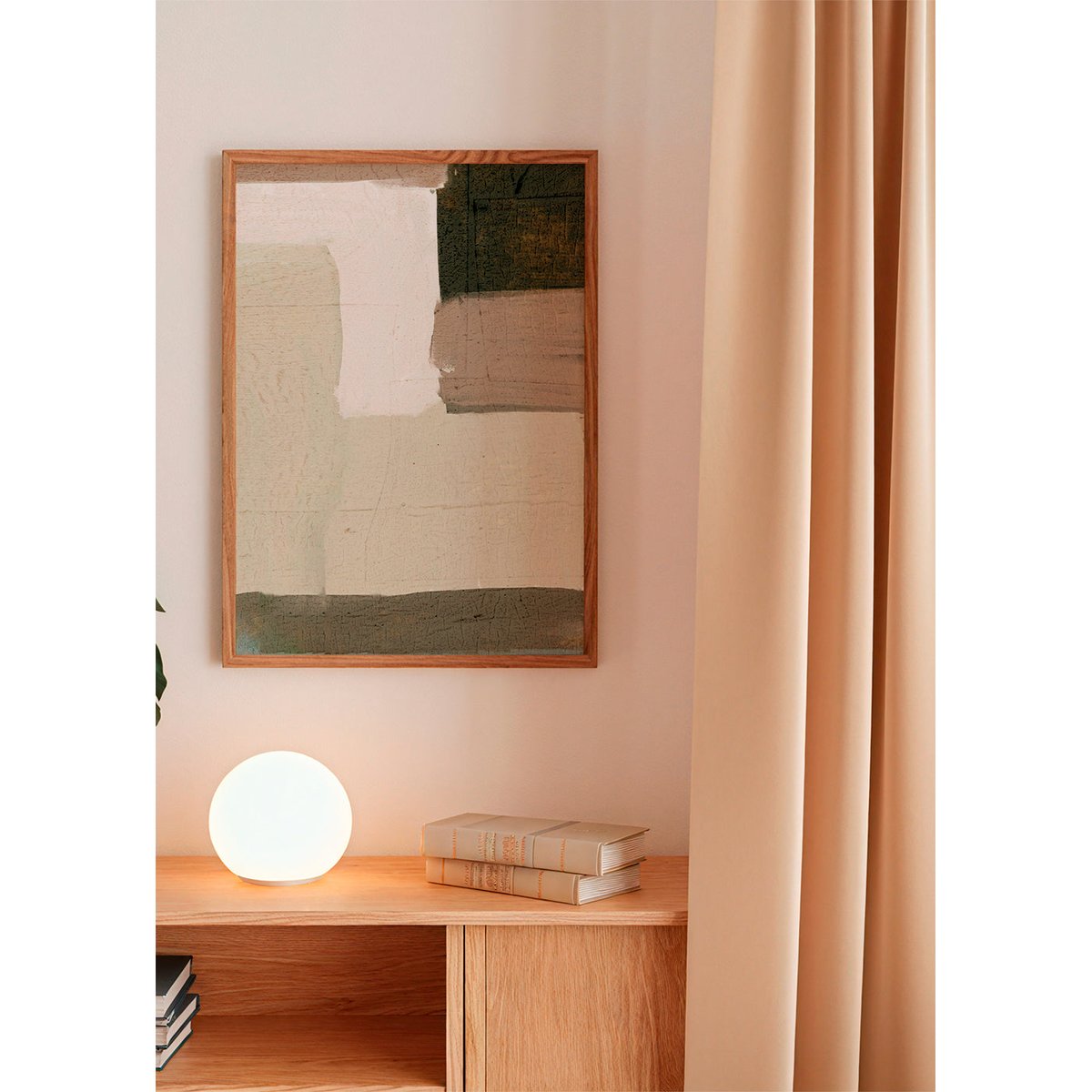 Affiche avec tableau décoratif, 50 x 70 cm beige, HANNUN