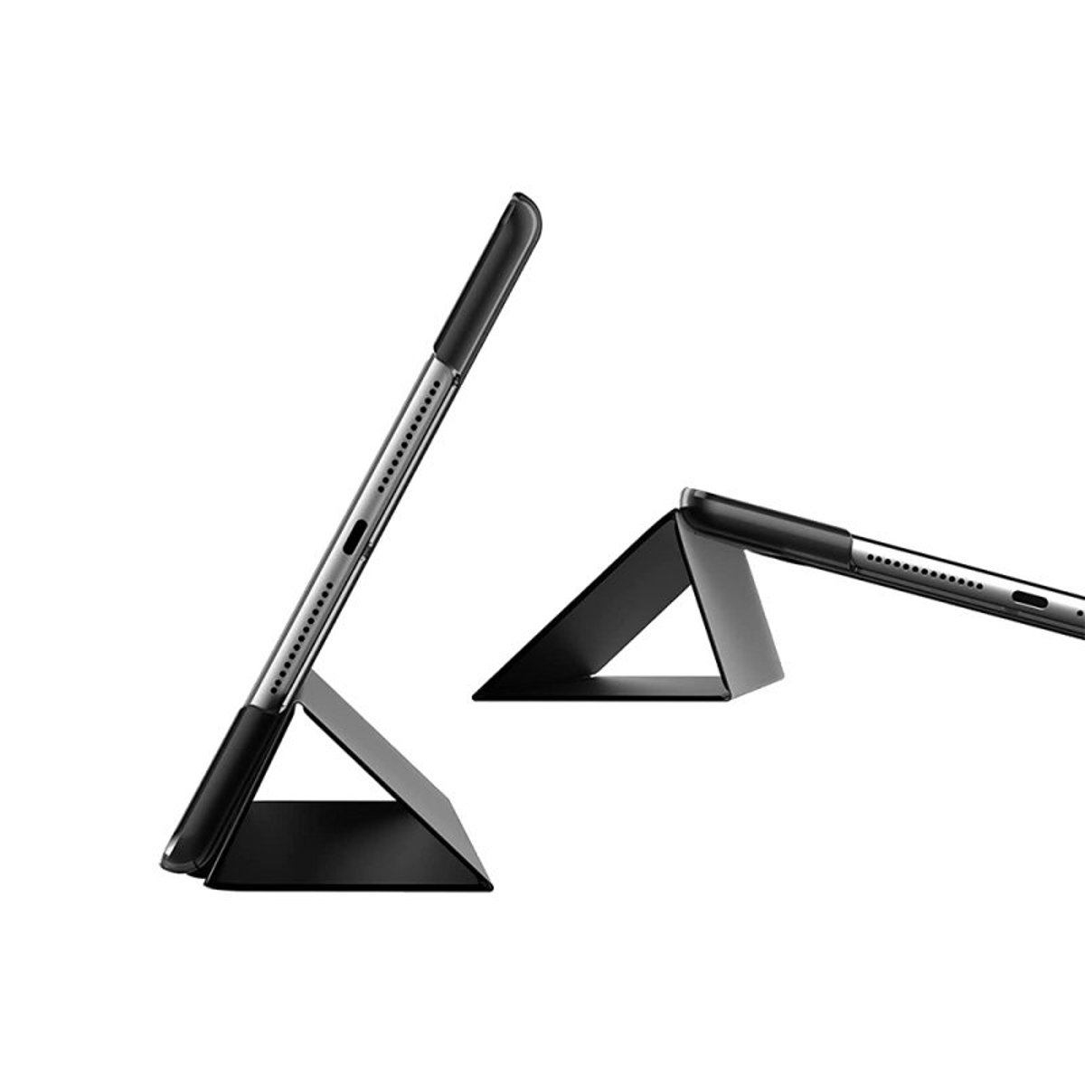 Etui Smart Cover à rabat avec support pour iPad 10.2 (2019-2021) noir, EVETANE