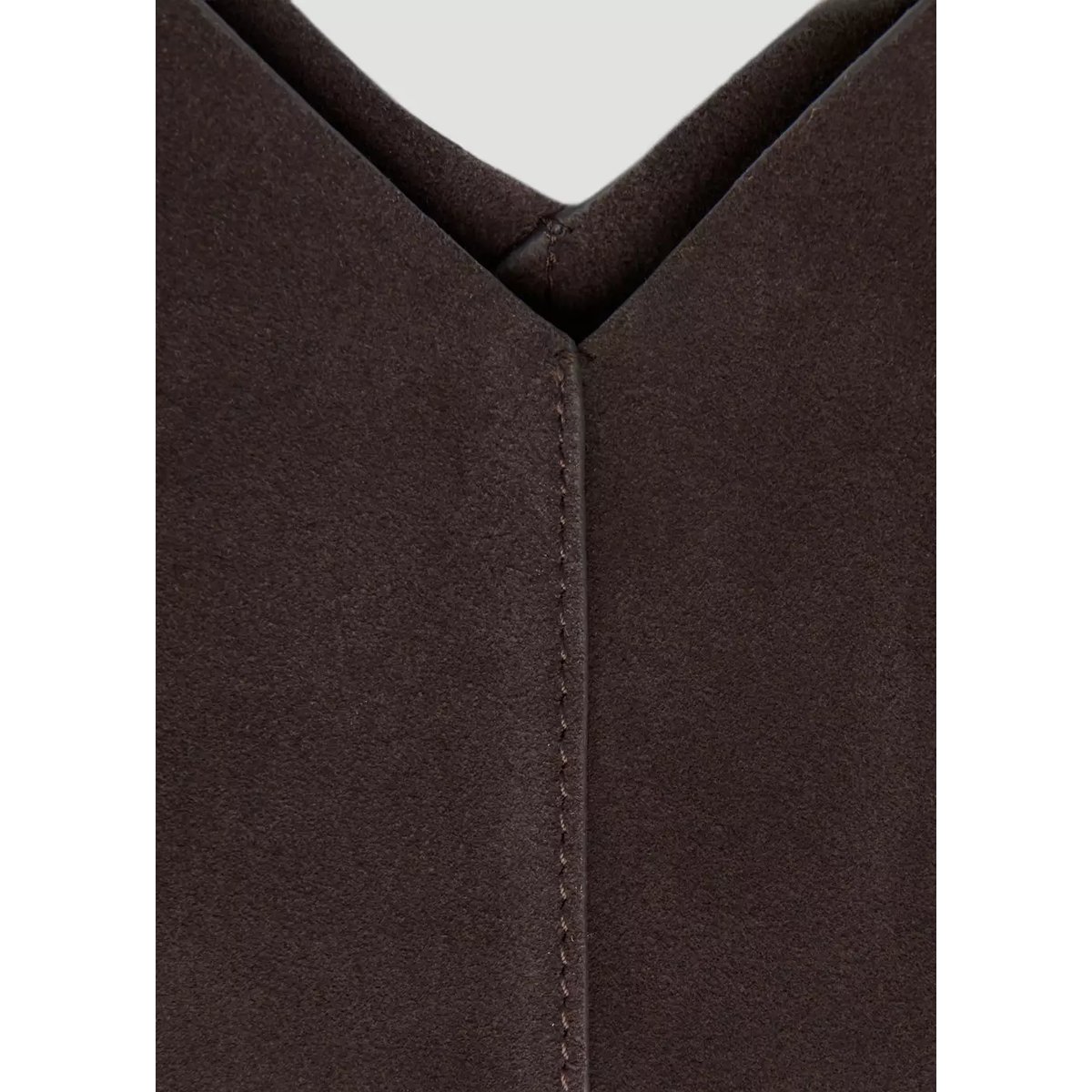 Sac fourre-tout suède chocolat, MANGO