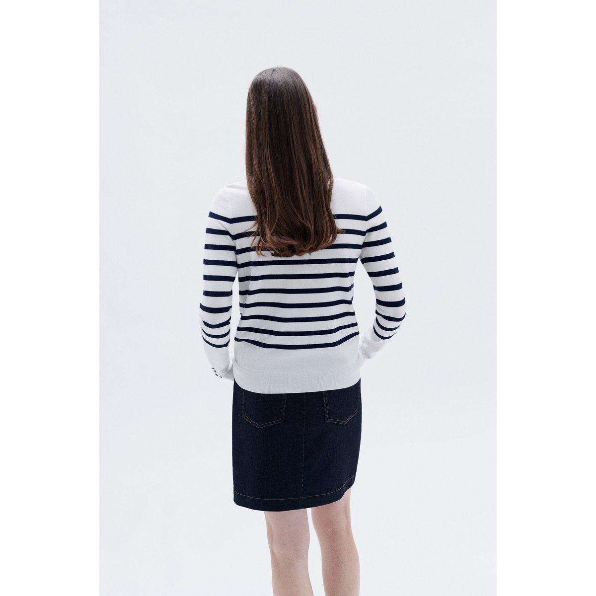 Pull droit col bateau MJULIE ivoire, CAROLL