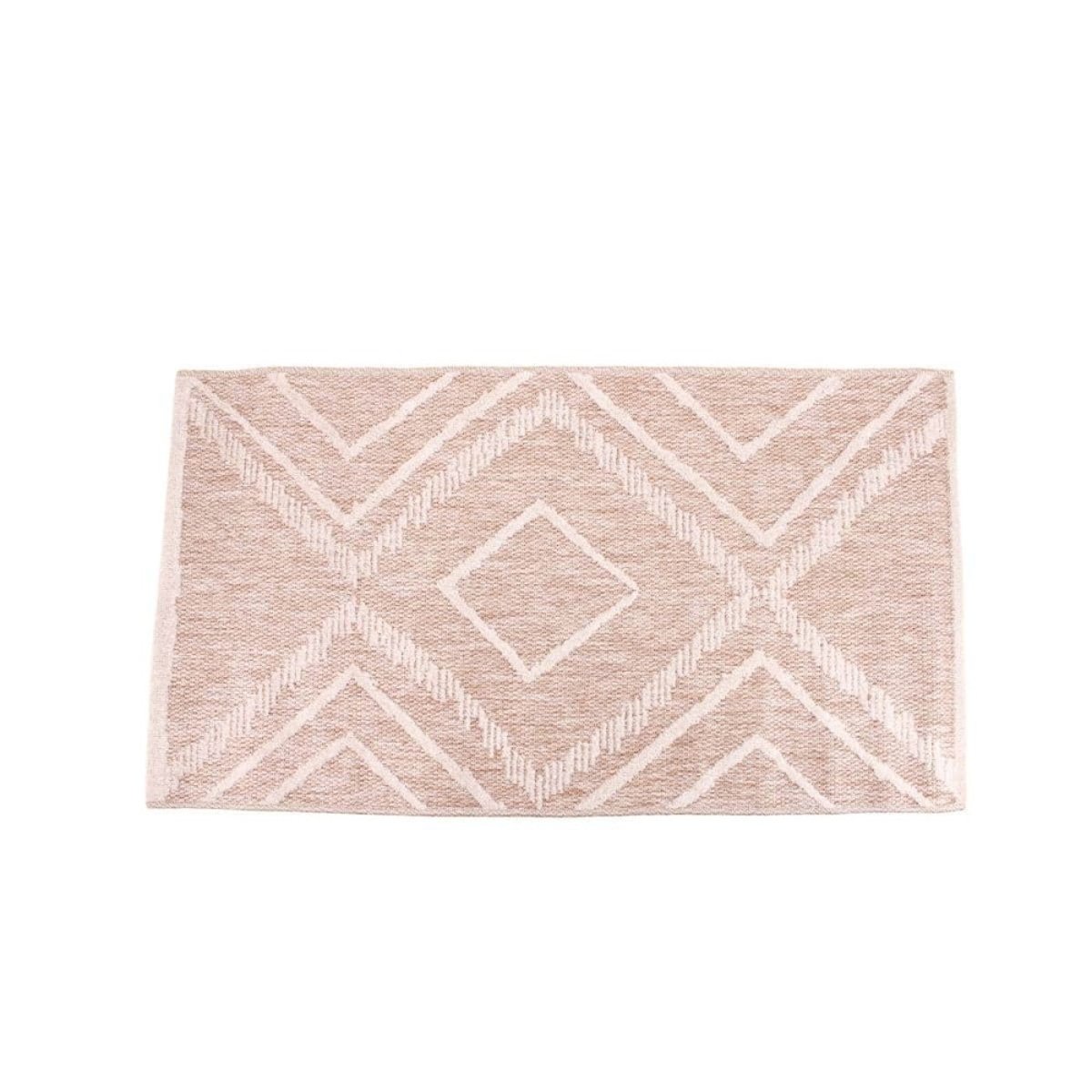 Tapis descente de lit polypropylène tissé 110x60cm beige, ORNAMI