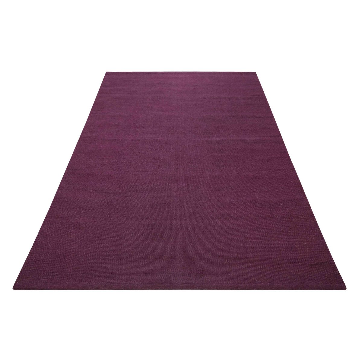 Tapis kilim tissé main velours chenille ,  MAYA KELIM 2.0 violet pourpre, ESPRIT