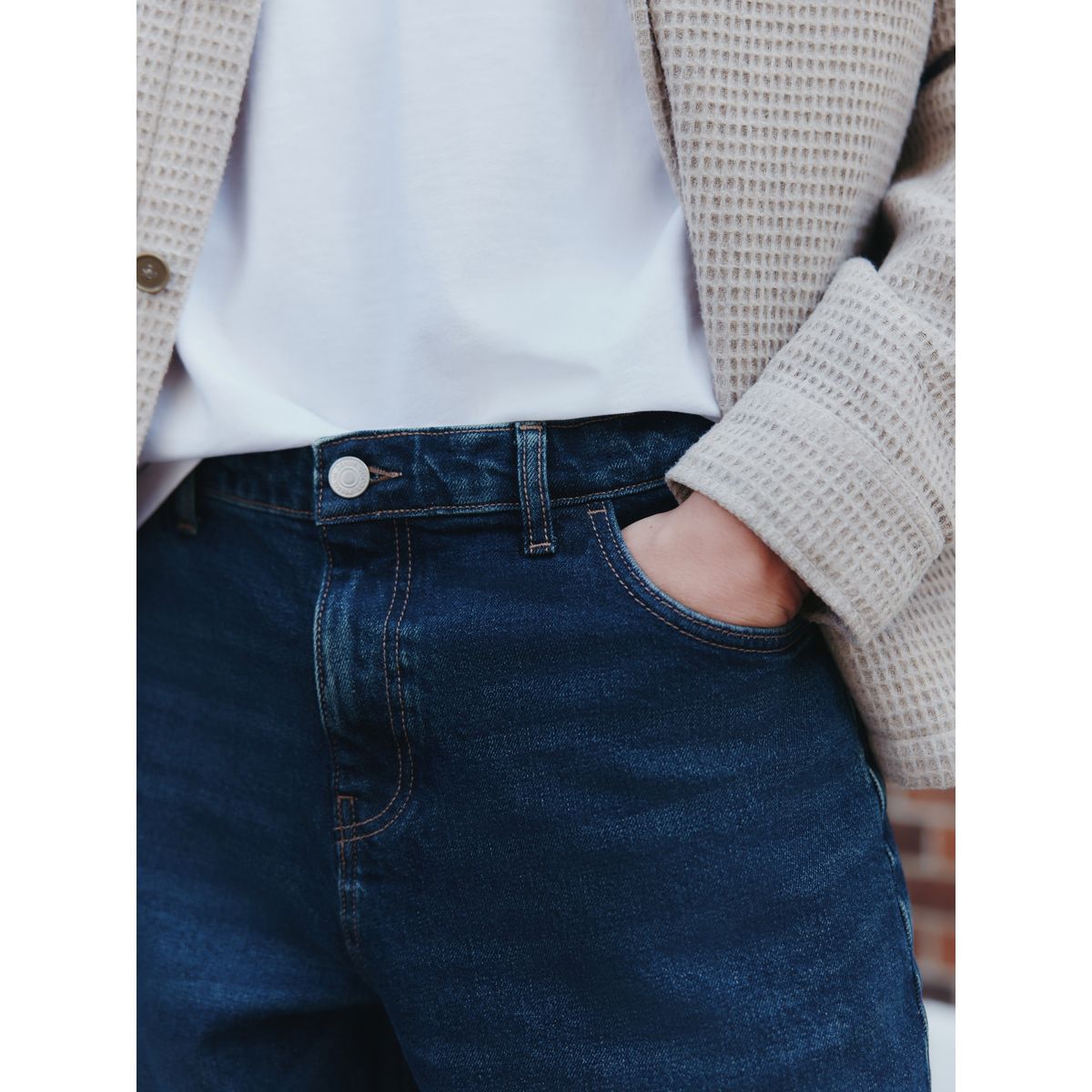 Jean vintage délavé bleu foncé, NEXT