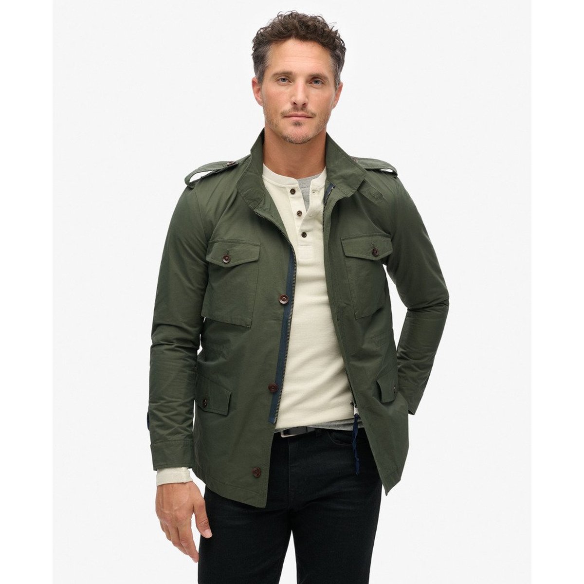 The Merchant Store - Veste militaire technique vert olive surplus goods, SUPERDRY