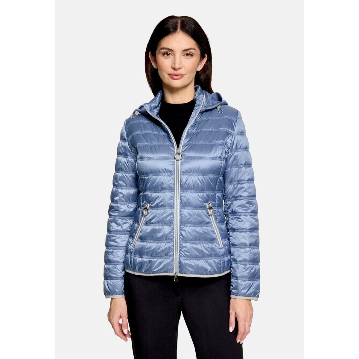 Veste matelassée à capuche amovible stonewash, BETTY BARCLAY