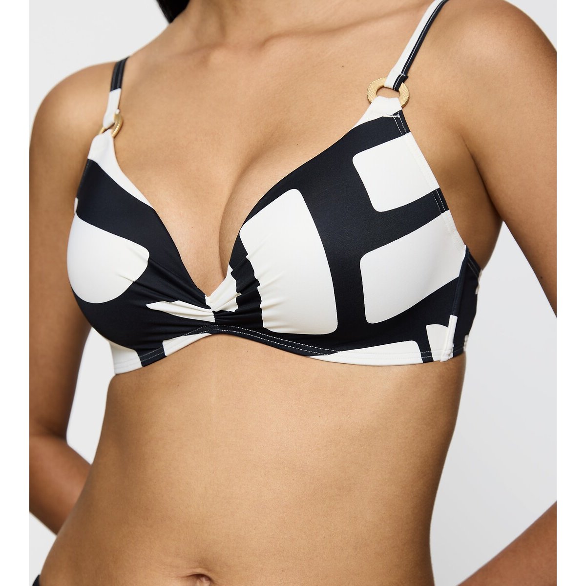 Summer Allure Bikini Top black/white, TRIUMPH