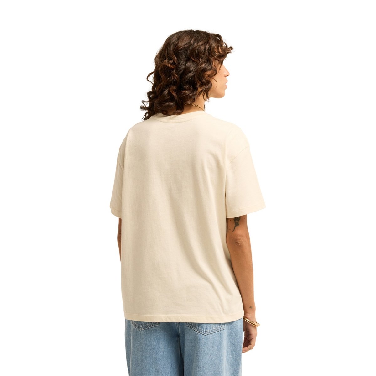 T shirt manches courtes HEADING WEST blanc white cap, BILLABONG
