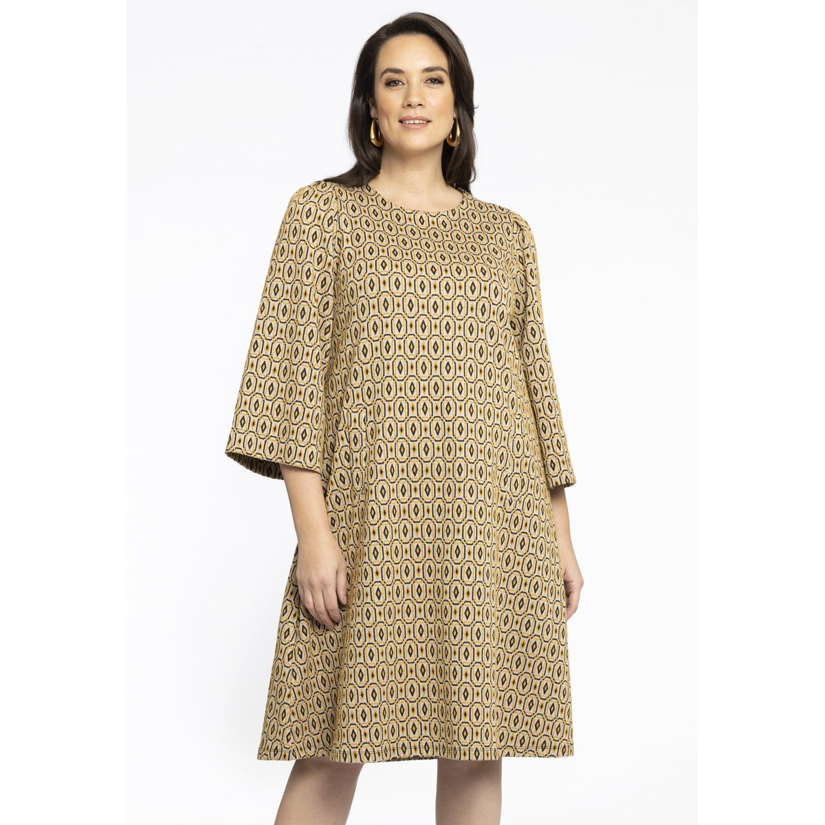 Robe imprimé / imprimée brun clair, YOEK