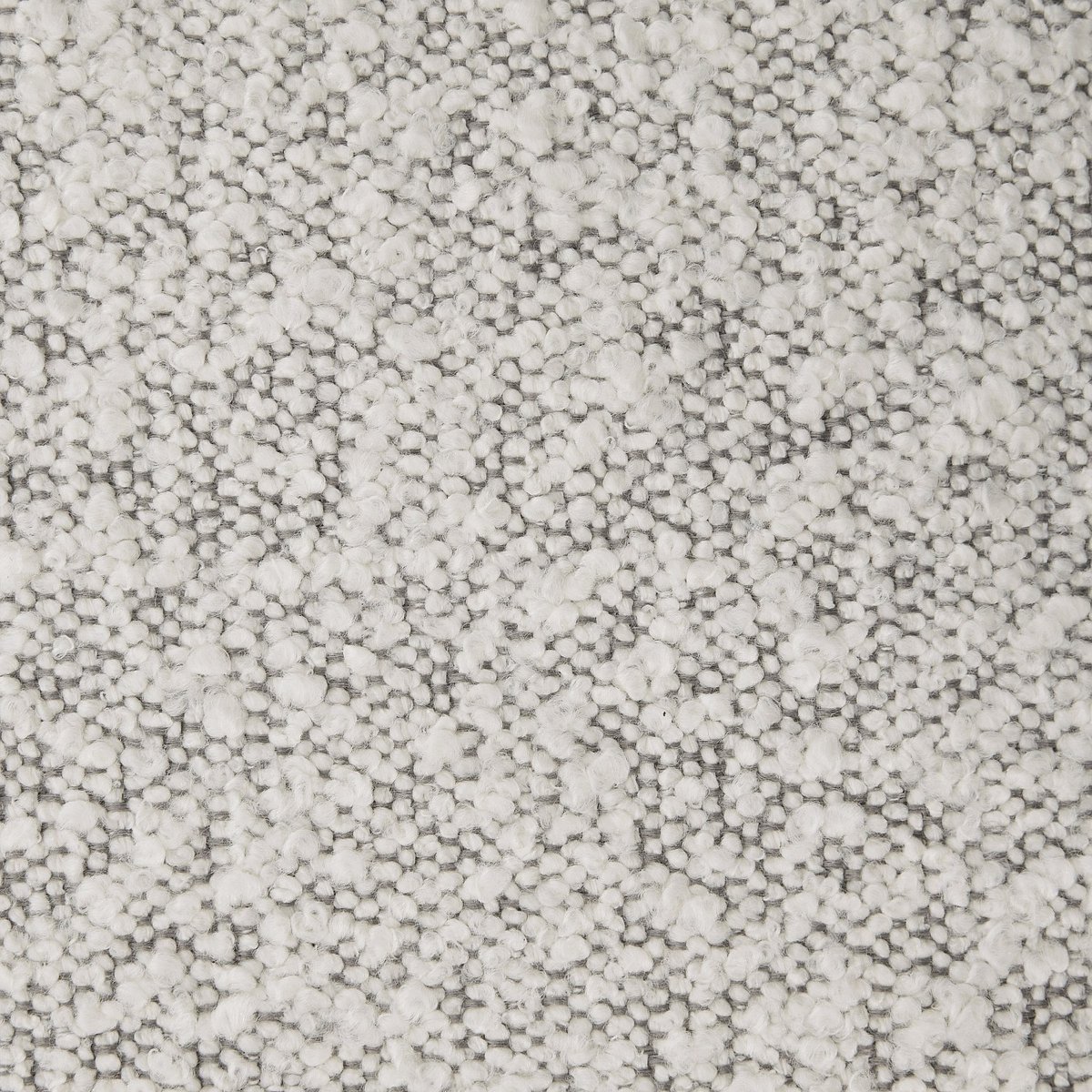 Fauteuil d'angle en tissu bouclette avec dossier avance-recule RUDOLF gris, HABITAT