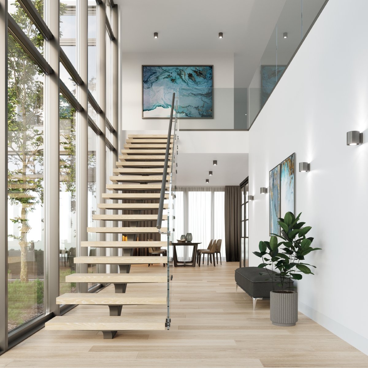 Applique Aluminium Anthracite G9 1 Orbis gris, EDEN