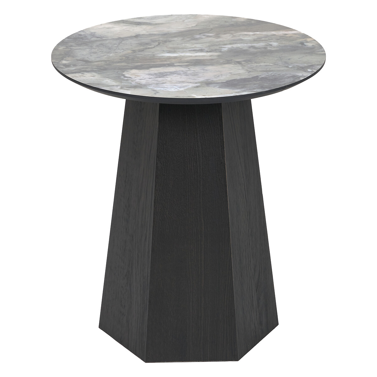 Maelis Faux Marble & Wood Side Table green marble, SO'HOME