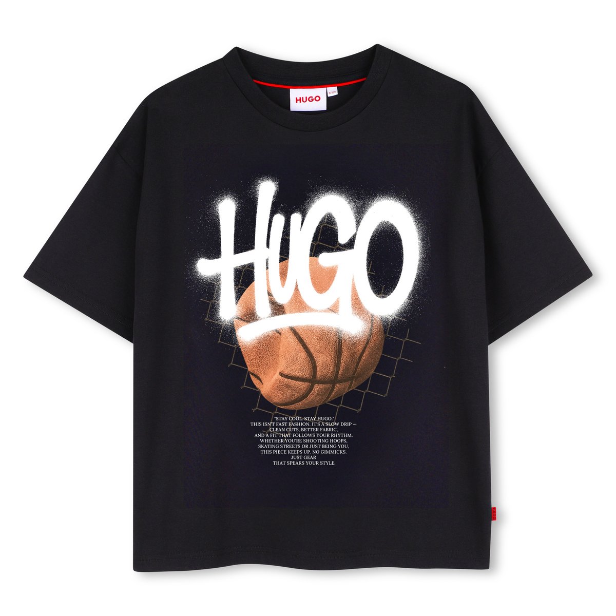 Tee-shirt manches courtes black, HUGO KIDSWEAR