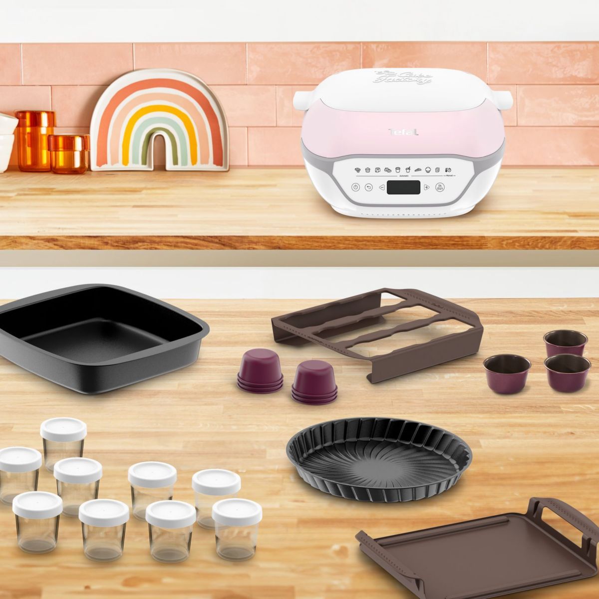 Machine à gâteaux Cake Factory Infinity KD850110 couleur unique, TEFAL