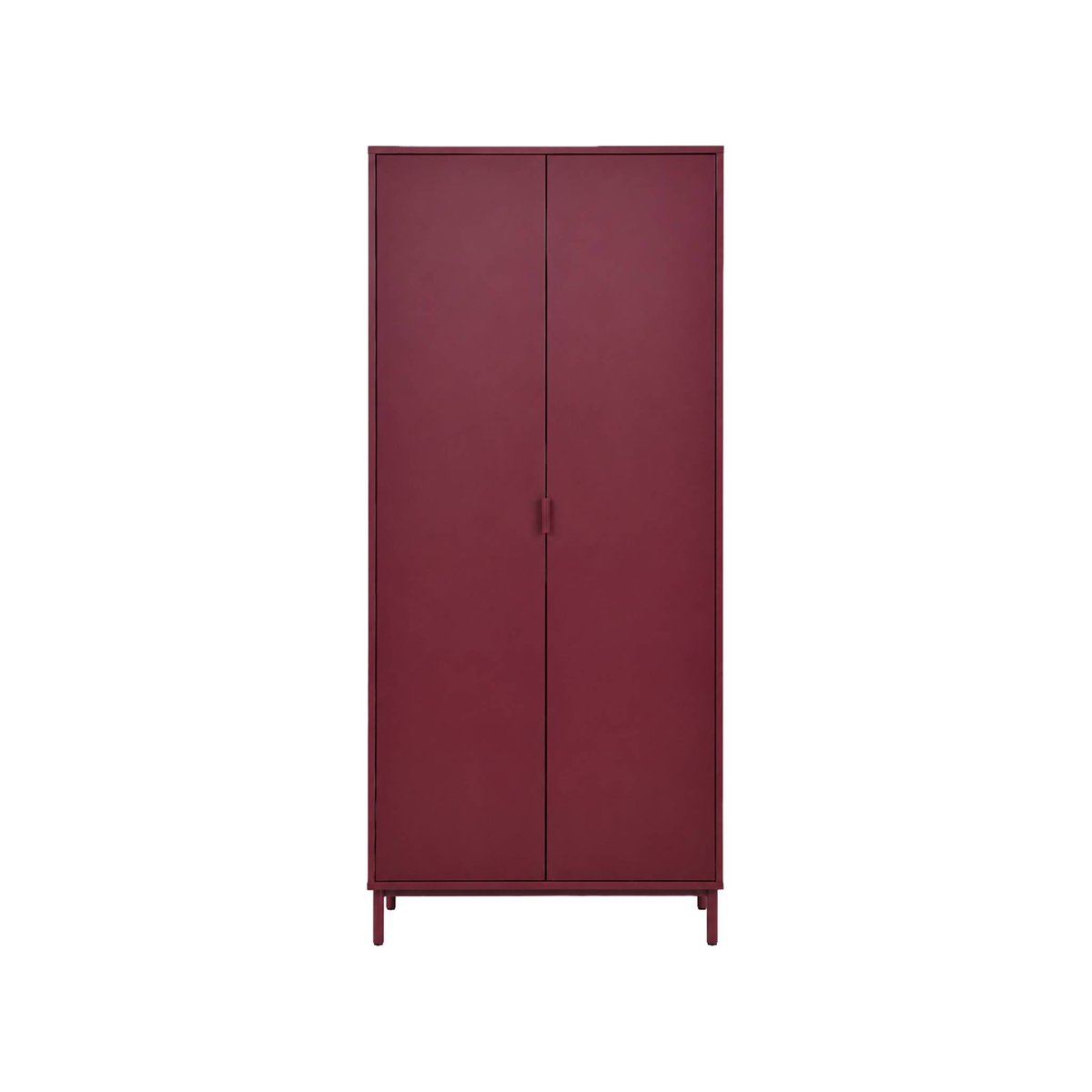 Dressing décor bois et métal 2 étagères 1 penderie ELLIE beige, SWEEEK
