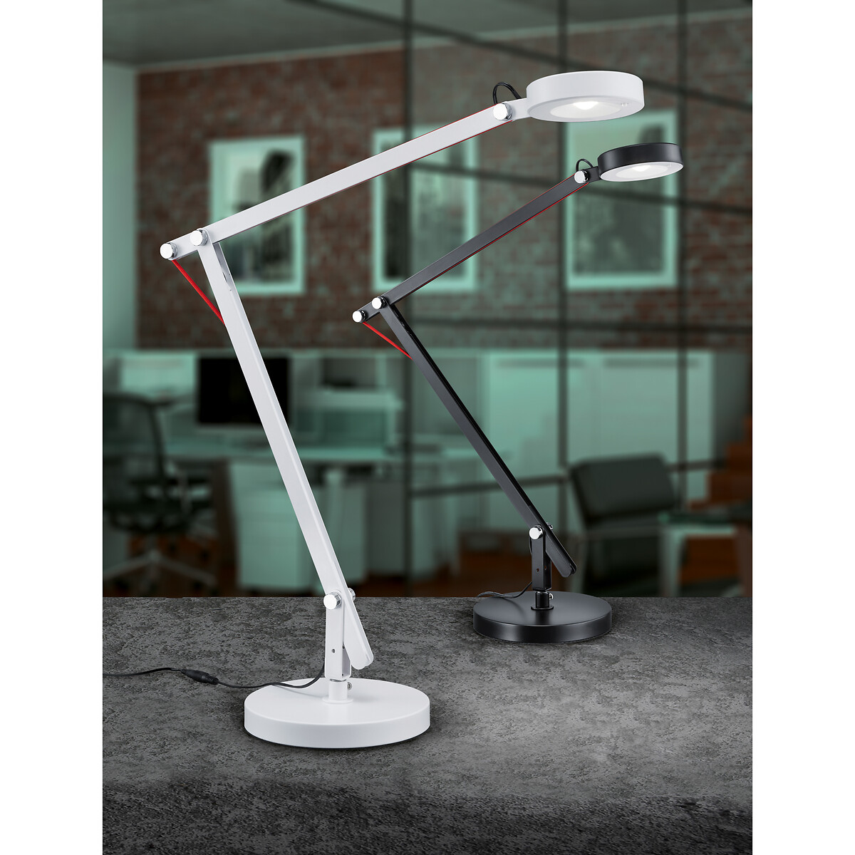 Candeeiro de mesa Amsterdam, TRIO Lighting preto , TRIO LIGHTING
