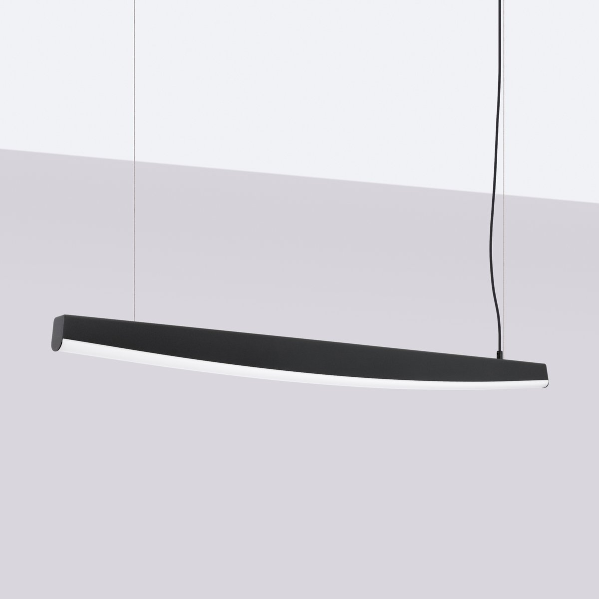 Suspension Acier Noir LED 1 Jorun noir, EDEN