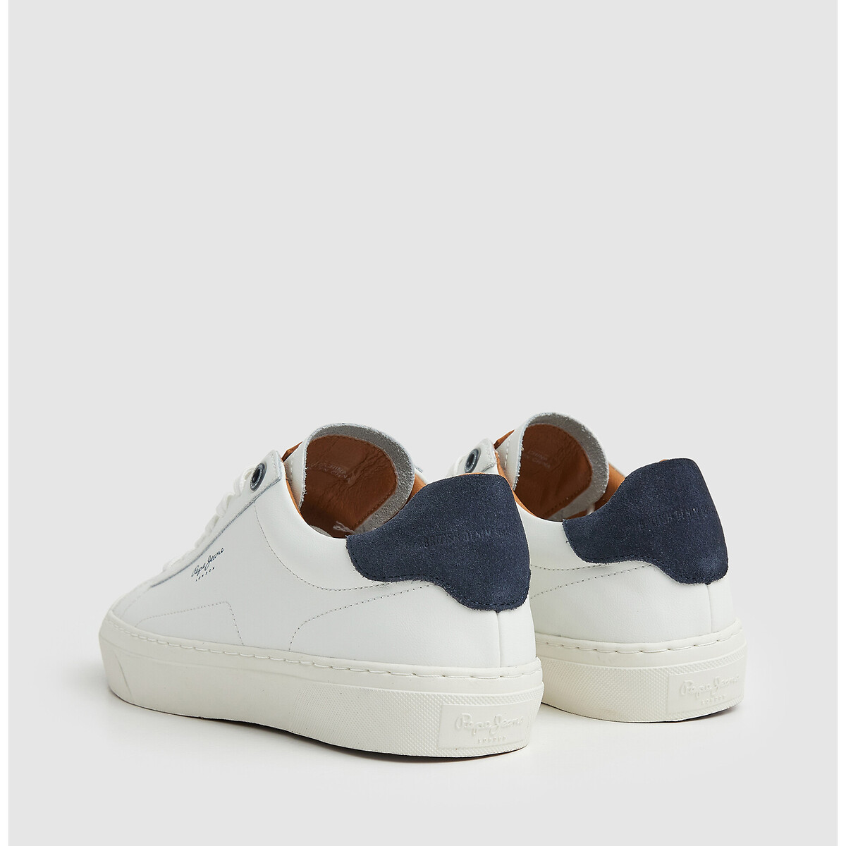 Baskets en cuir YOGI ORIGINAL blanc, PEPE JEANS