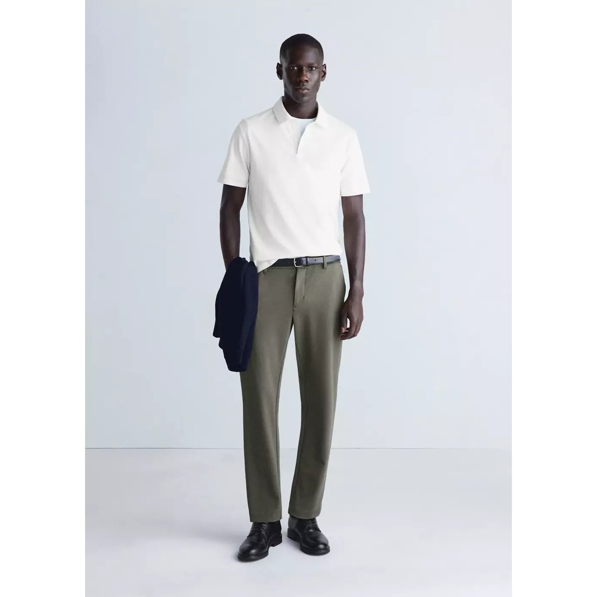 Pantalon slim fit comfort Thermolite® marron moyen, MANGO MAN