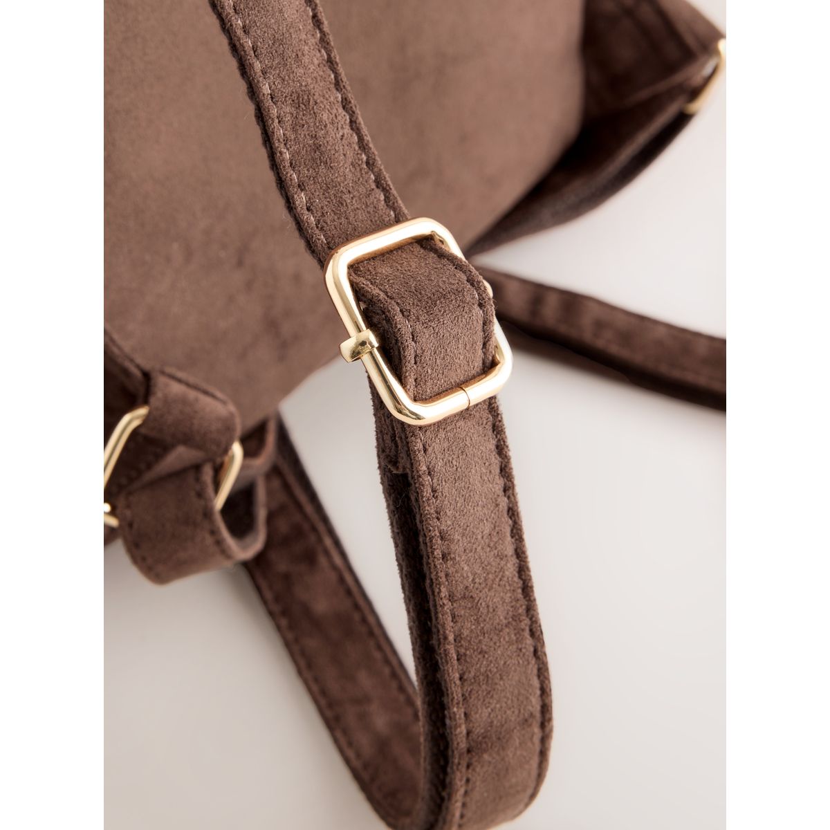 Petit sac à dos en suédine marron fauve, NEXT