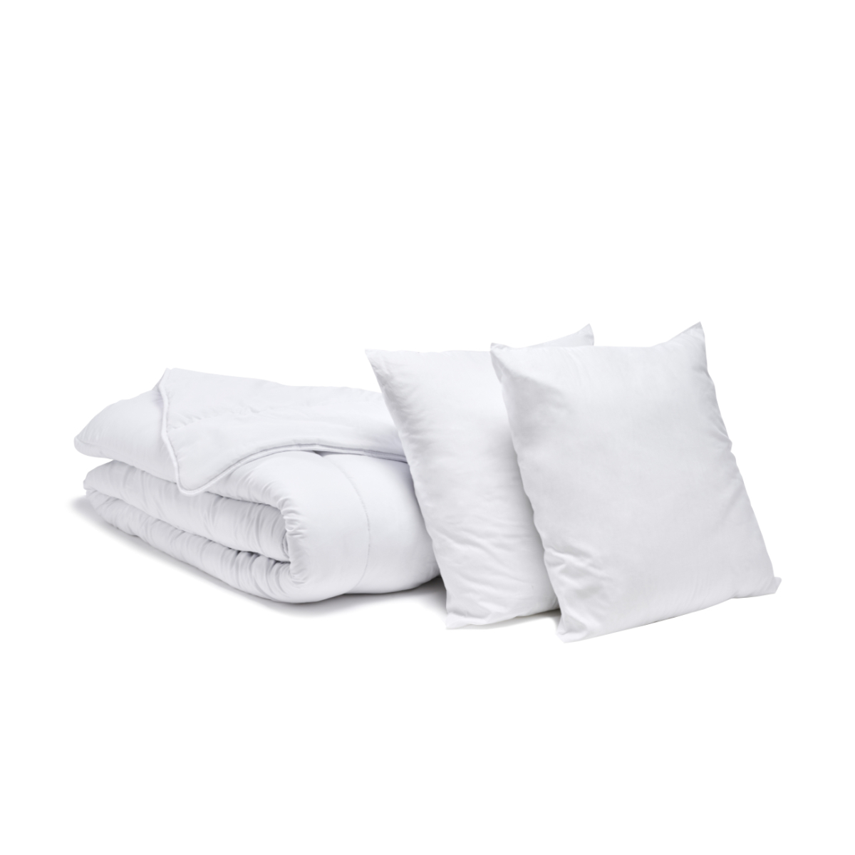 Lot couette tempérée et oreiller(s) essentiel blanc, BLEU CALIN