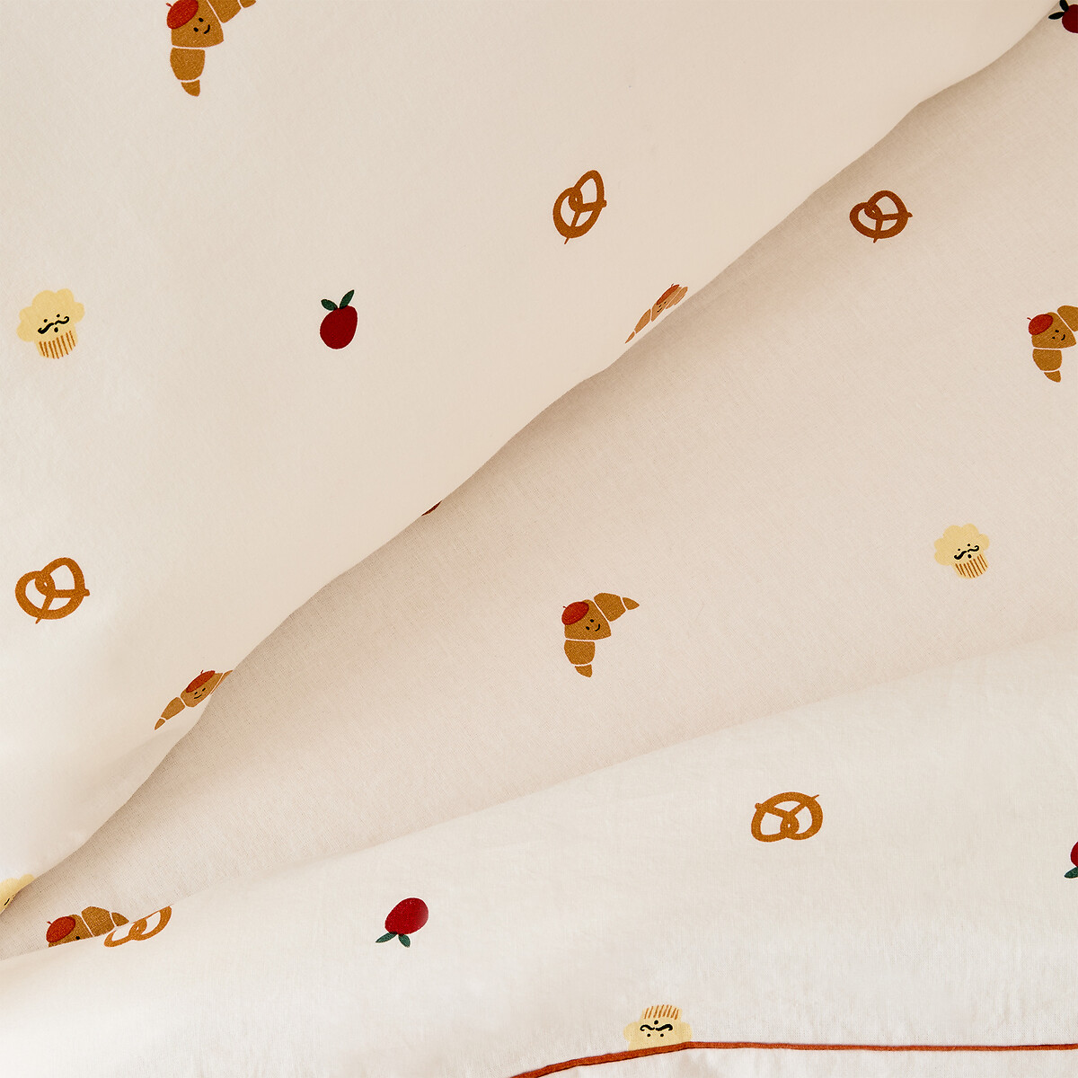 Funda de almohada para bebé, 50% algodón lavado reciclado, LIVIO crudo, LA REDOUTE INTERIEURS