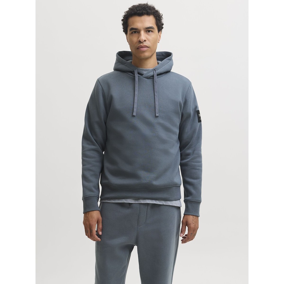 Cleveland Hoodie grey blue, JACK & JONES