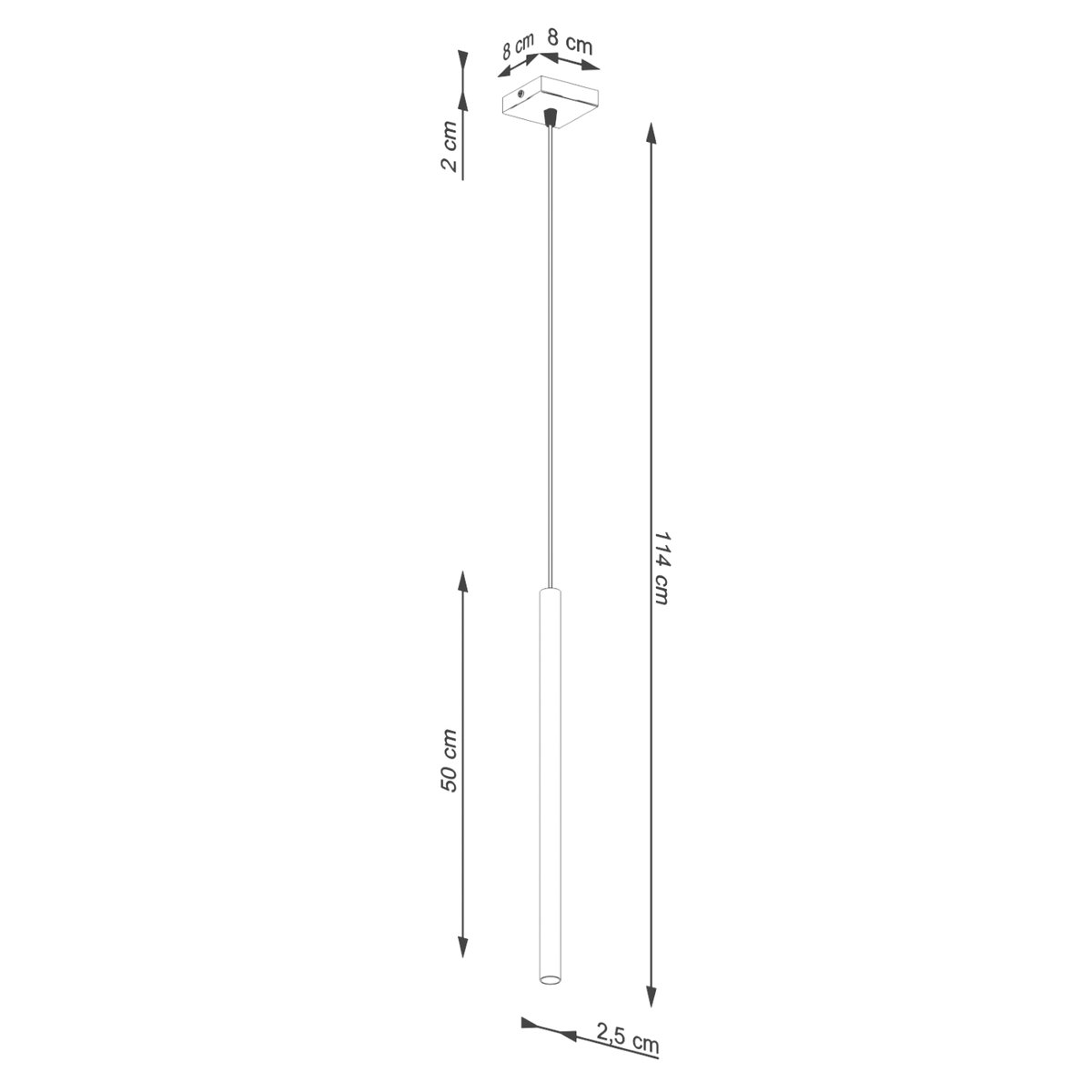 Suspension Acier Vert Olive G9 1 Pastelo vert, EDEN