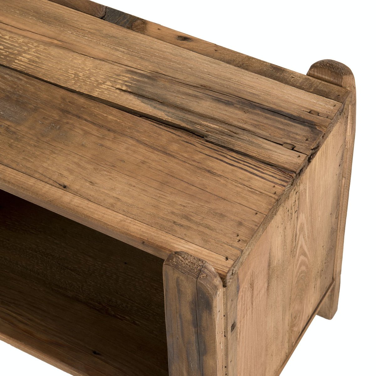 Meuble à chaussures en bois de pin recyclé DENVER bois naturel, PIER IMPORT