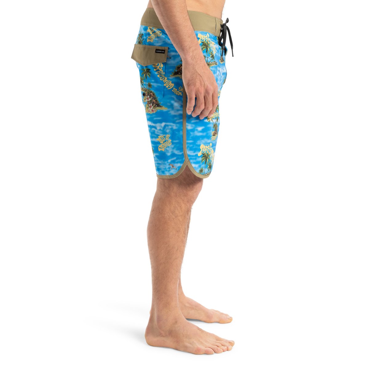 Boardshort HIGHLINE SCALLOP 19" bleu coronet blue naturama, QUIKSILVER
