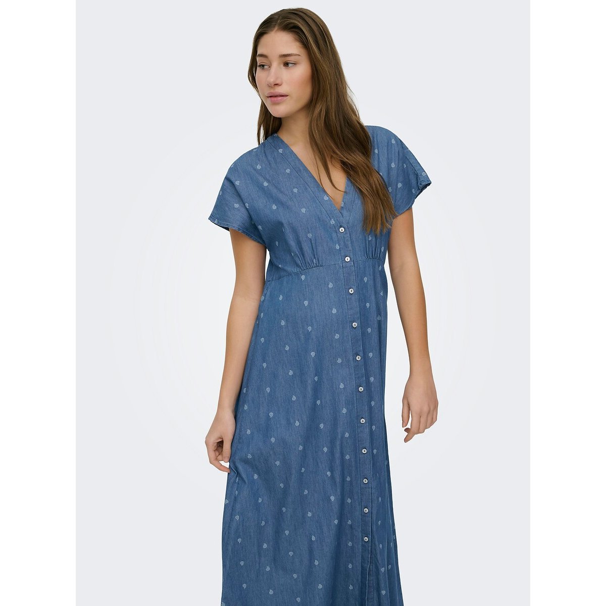 Printed Maxi Dress denim print, ONLY
