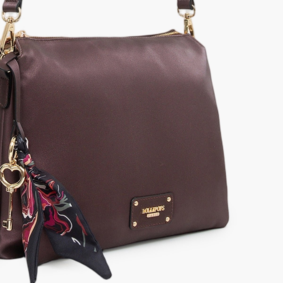 Sac multi poches Teya bordeaux,doré, LOLLIPOPS