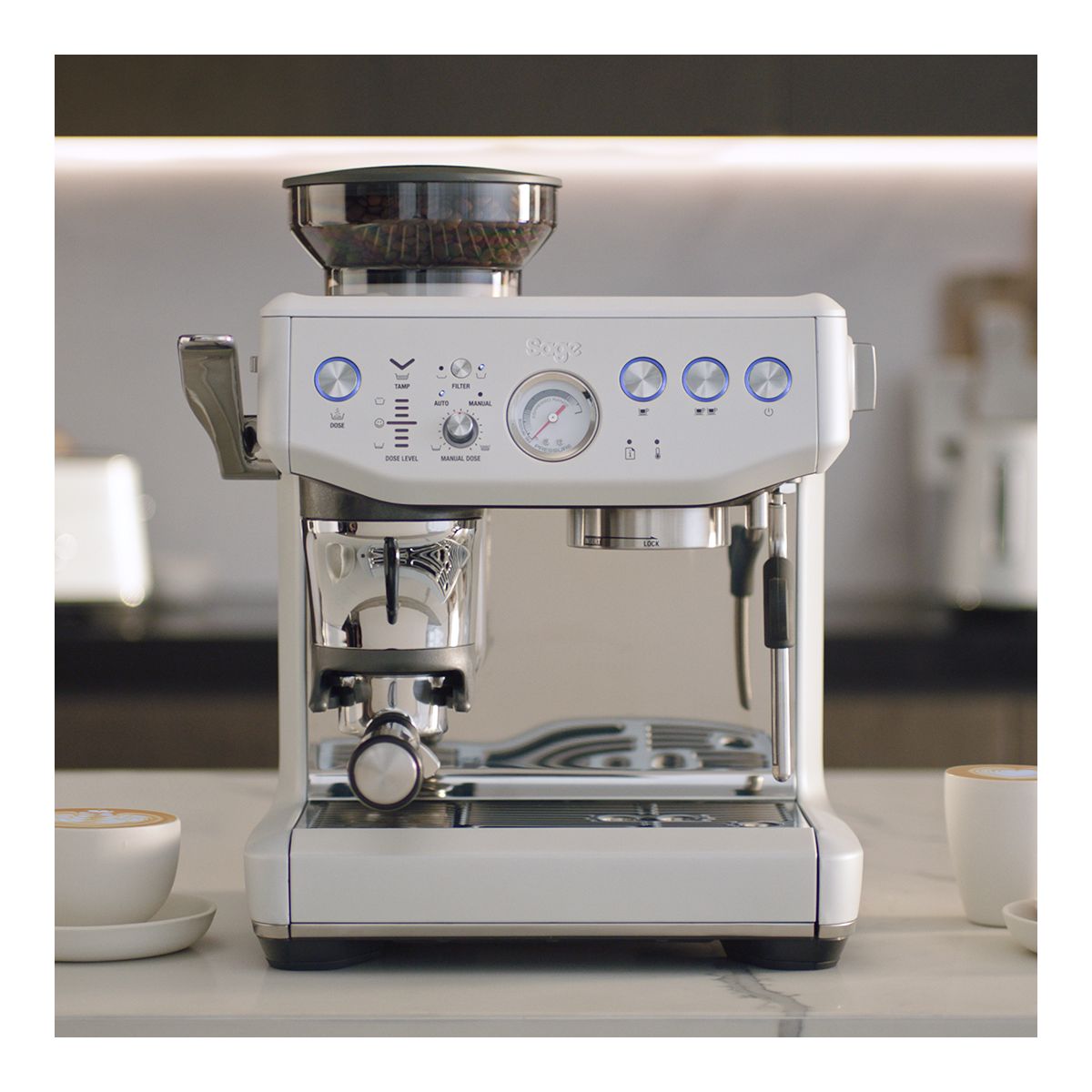 Machine à expresso the barista express impress blanc sel de blanc, SAGE APPLIANCES