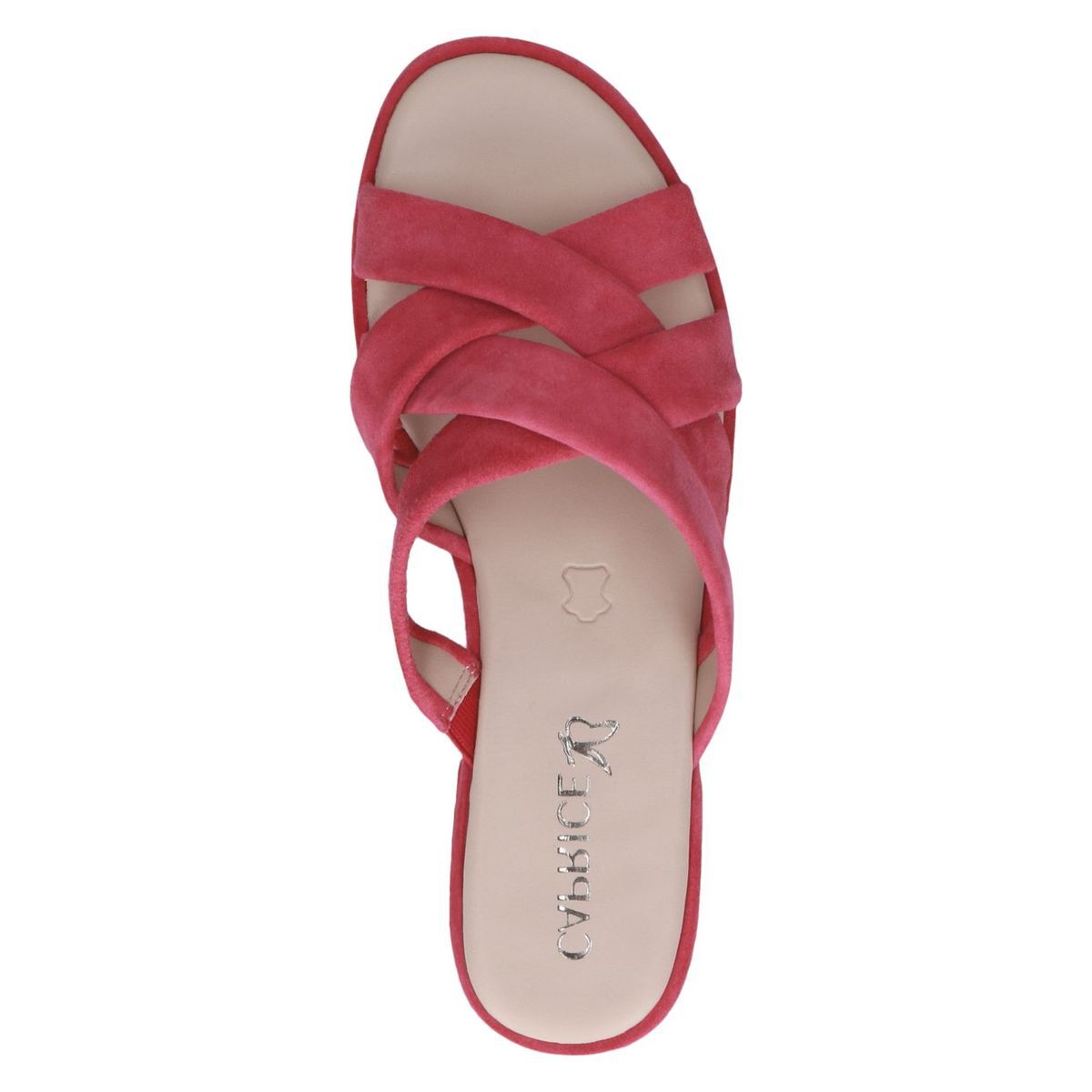 Mule en cuir violet lilas, CAPRICE