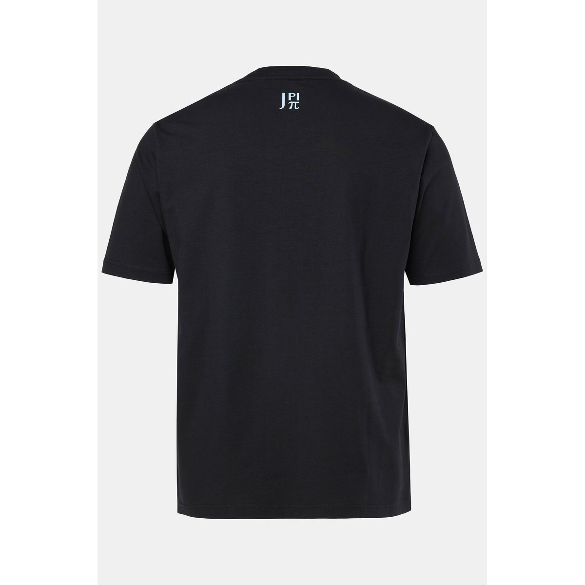 T-shirt imprimé poitrine et manches courtes noir, JP1880