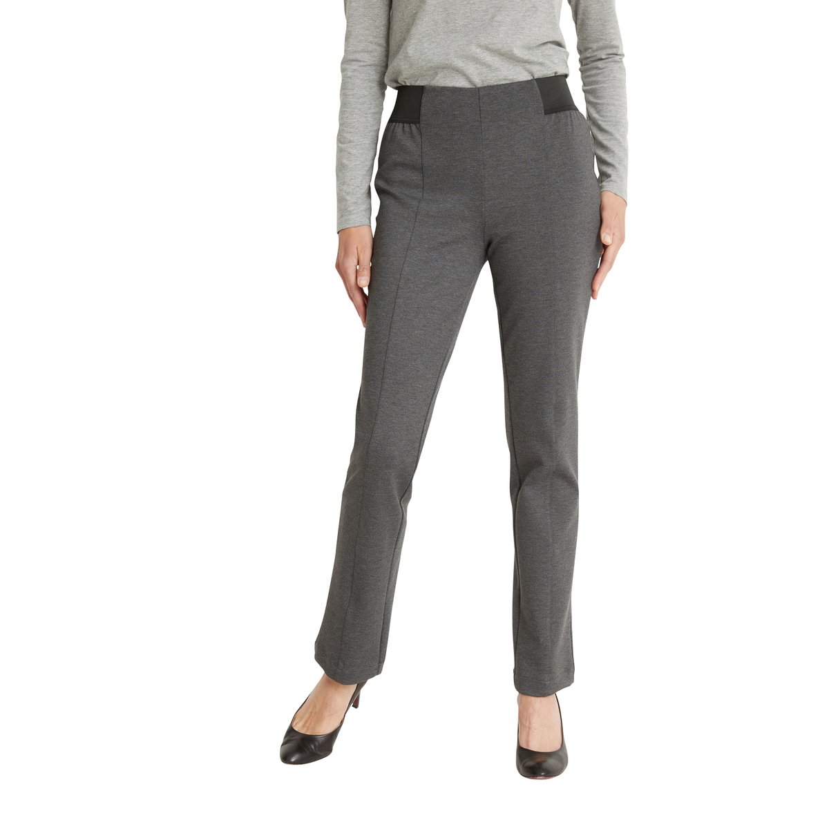 Pantalon en maille gris foncé, DAXON
