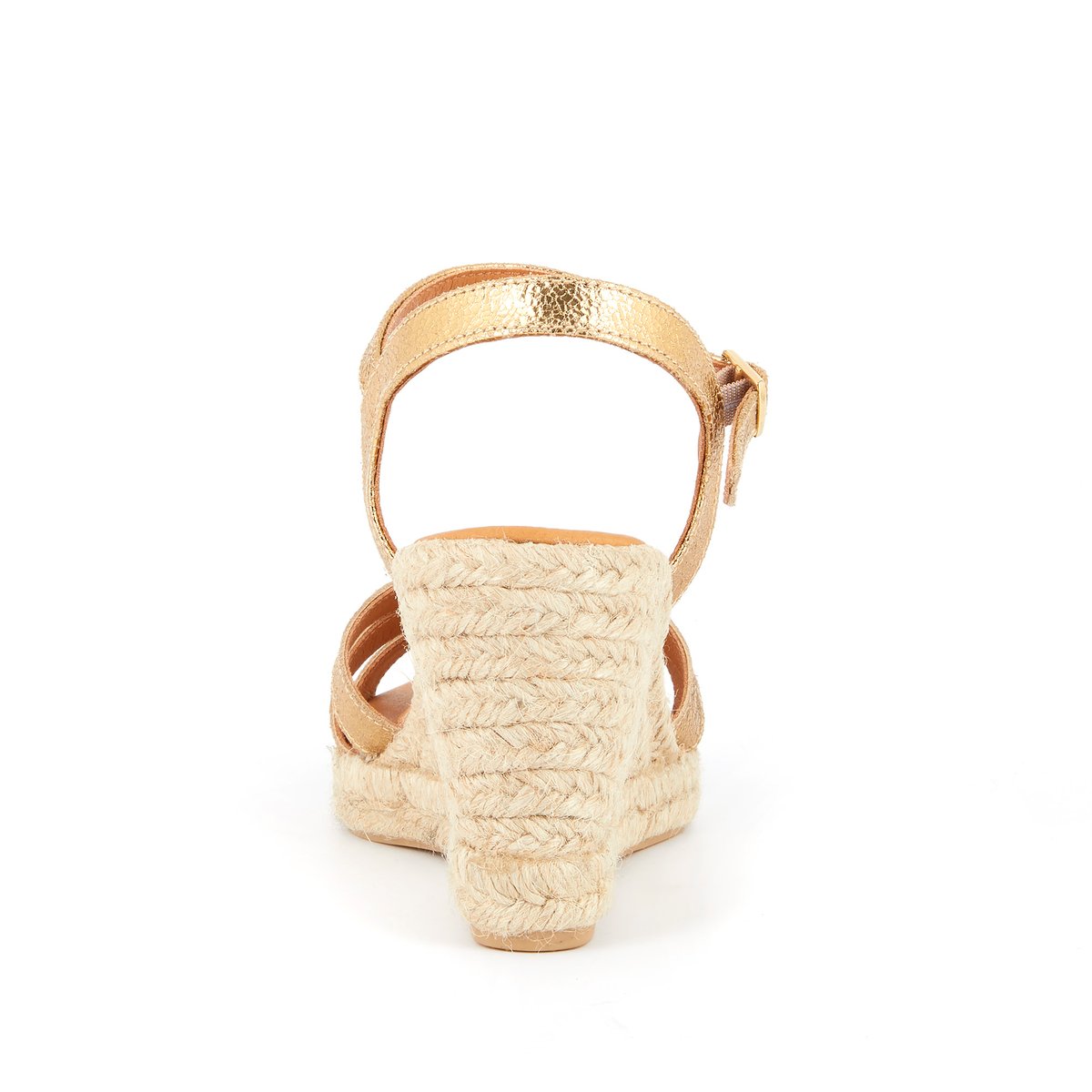 Sandale À Talon en cuir ELLARIA or, MELLOW YELLOW