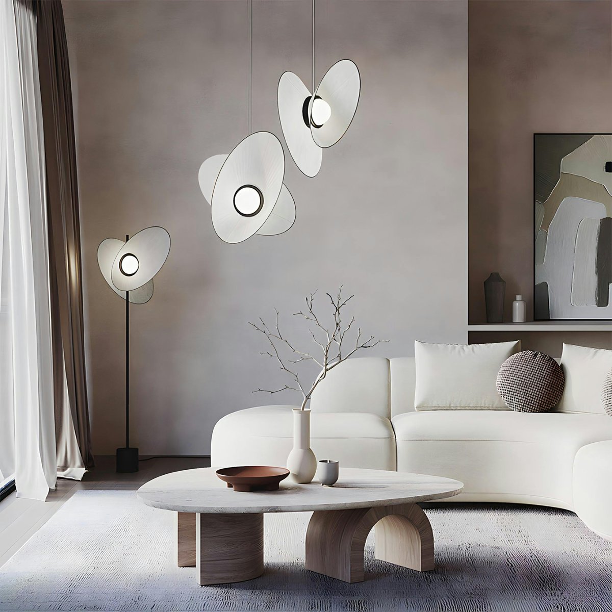 Suspendion design diabolo JUNO gris, PIER IMPORT