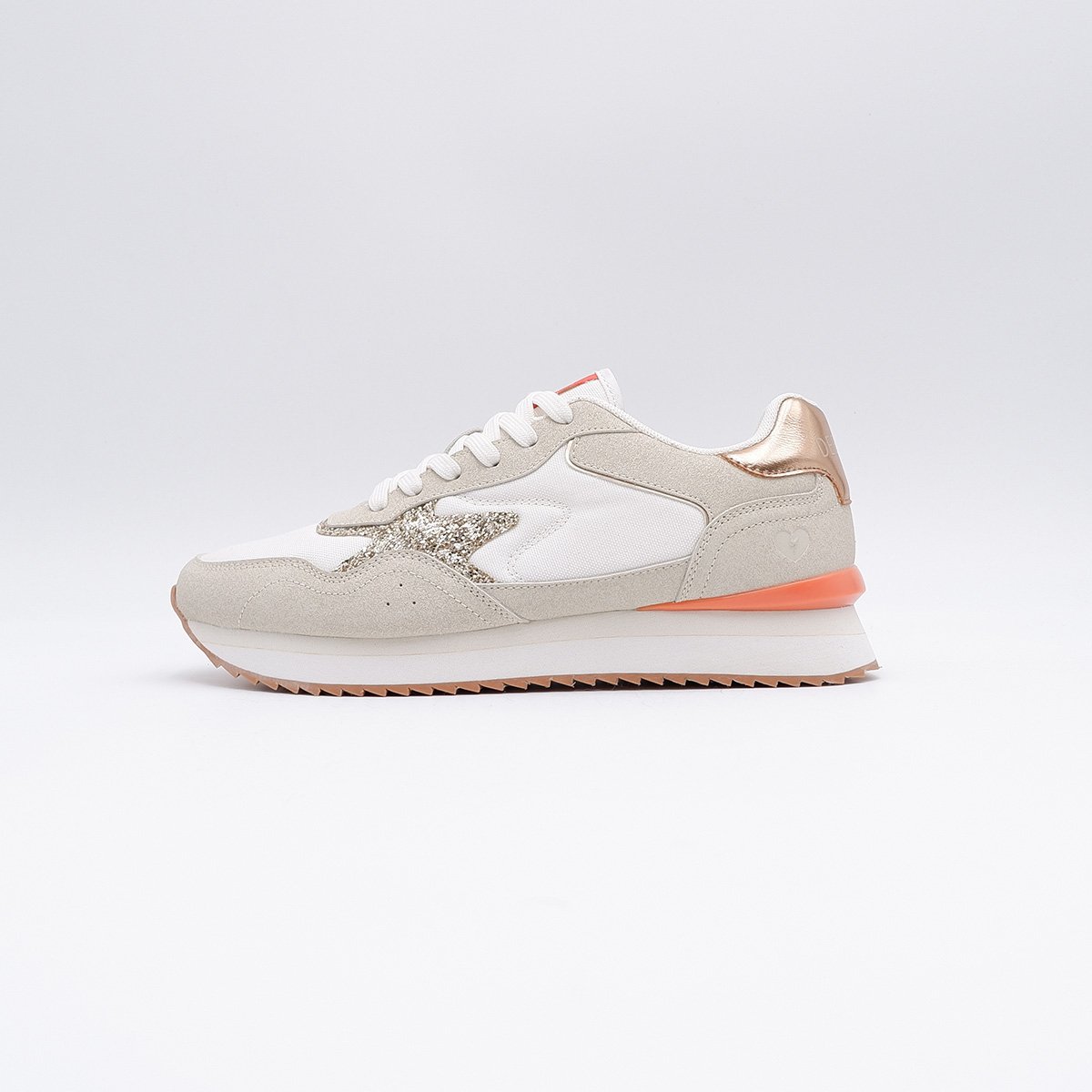 Baskets femme tendances DOLLY beige, DEELUXE